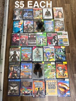 Video games $5 & $10  or take all for $450 swipe ⬅️ to see more pictures not tested too many games to test all