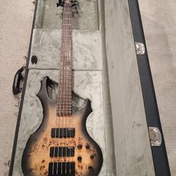 ESP LTD F5 Ebony Bass Charcoal Burst Satin