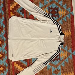 White Track Adidas Sweater Large 