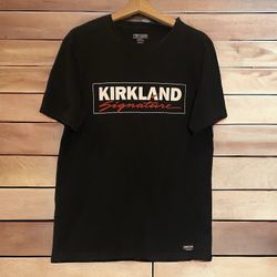 KIRKLAND SIGNATURE Official Unisex COSTCO Brand Logo T-Shirt Size Men M Women L