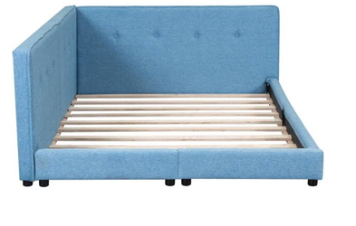 Full size bed frame - free - used for 2 years - low floor bed frame