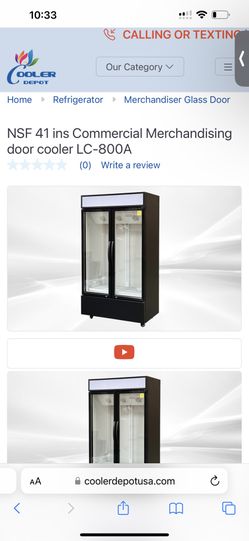 Cooler Depot two door cooler