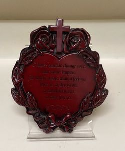 Rosewood plaque with stand