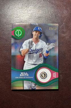 Will Smith Dodgers Topps Tribute Green Relic Card 72/99