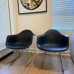 Set Of 2 Black Chairs