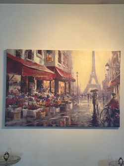 “April in Paris” 2’x3’ by Brent Heighton wall art