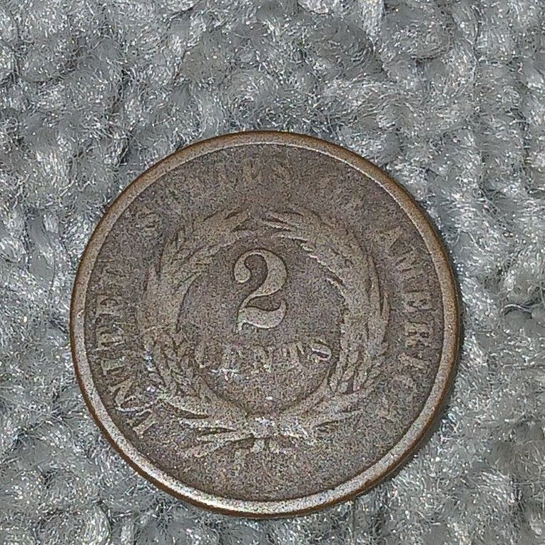 1864 United States of America 2 cents penny