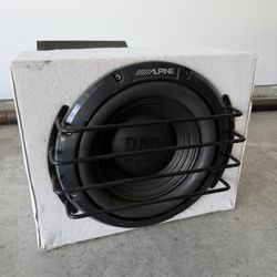 Alpine 12” Subwoofer & Boss Amp