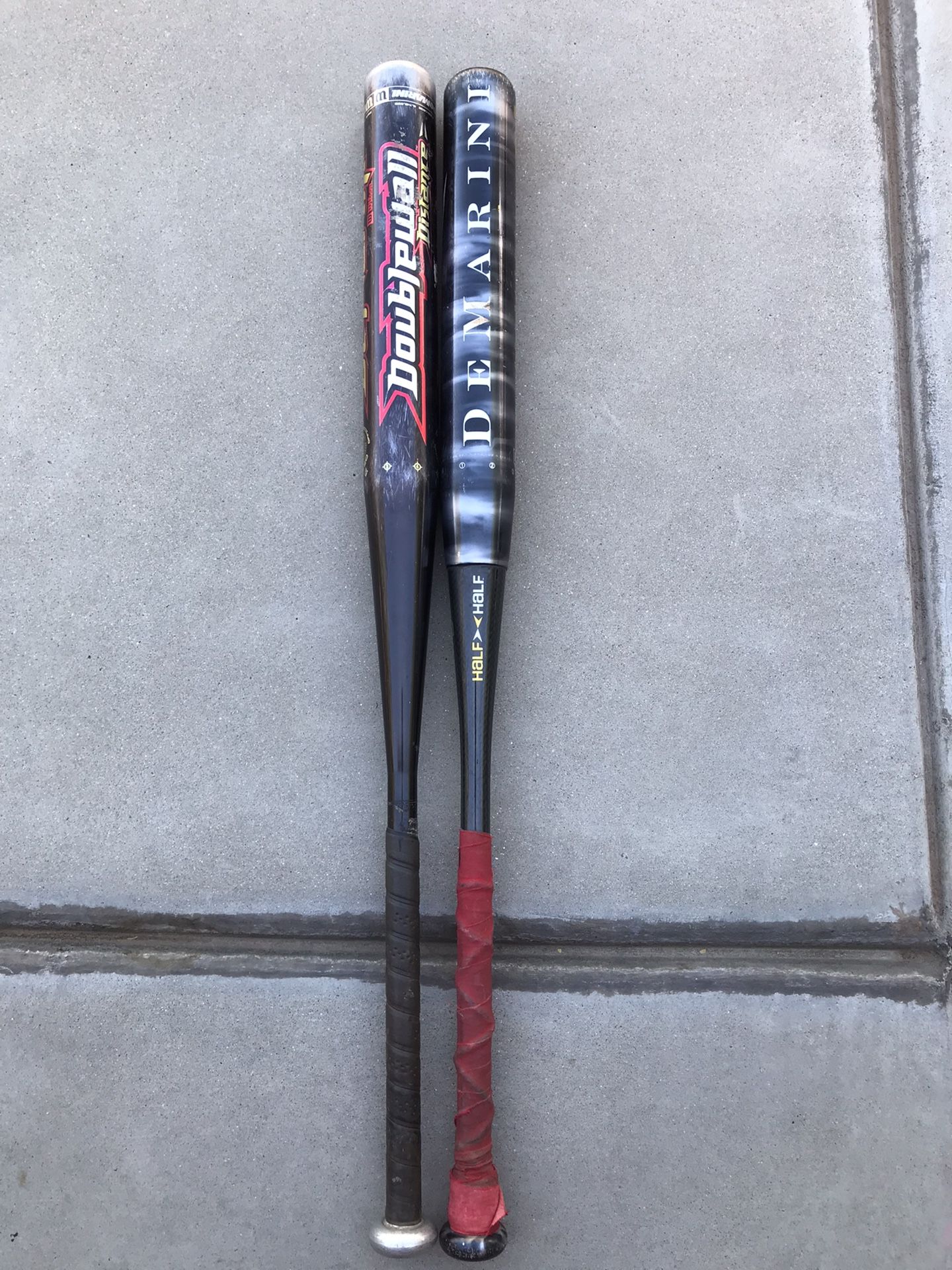 2. DEMARINI F2 HALF & HALF DOUBLE WALL 34/28 ASA DX•1 OFFICIAL SOFTBALL BATS