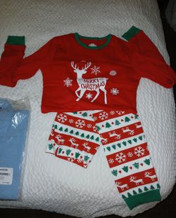 Youth Size 14 Christmas Pajama Set
