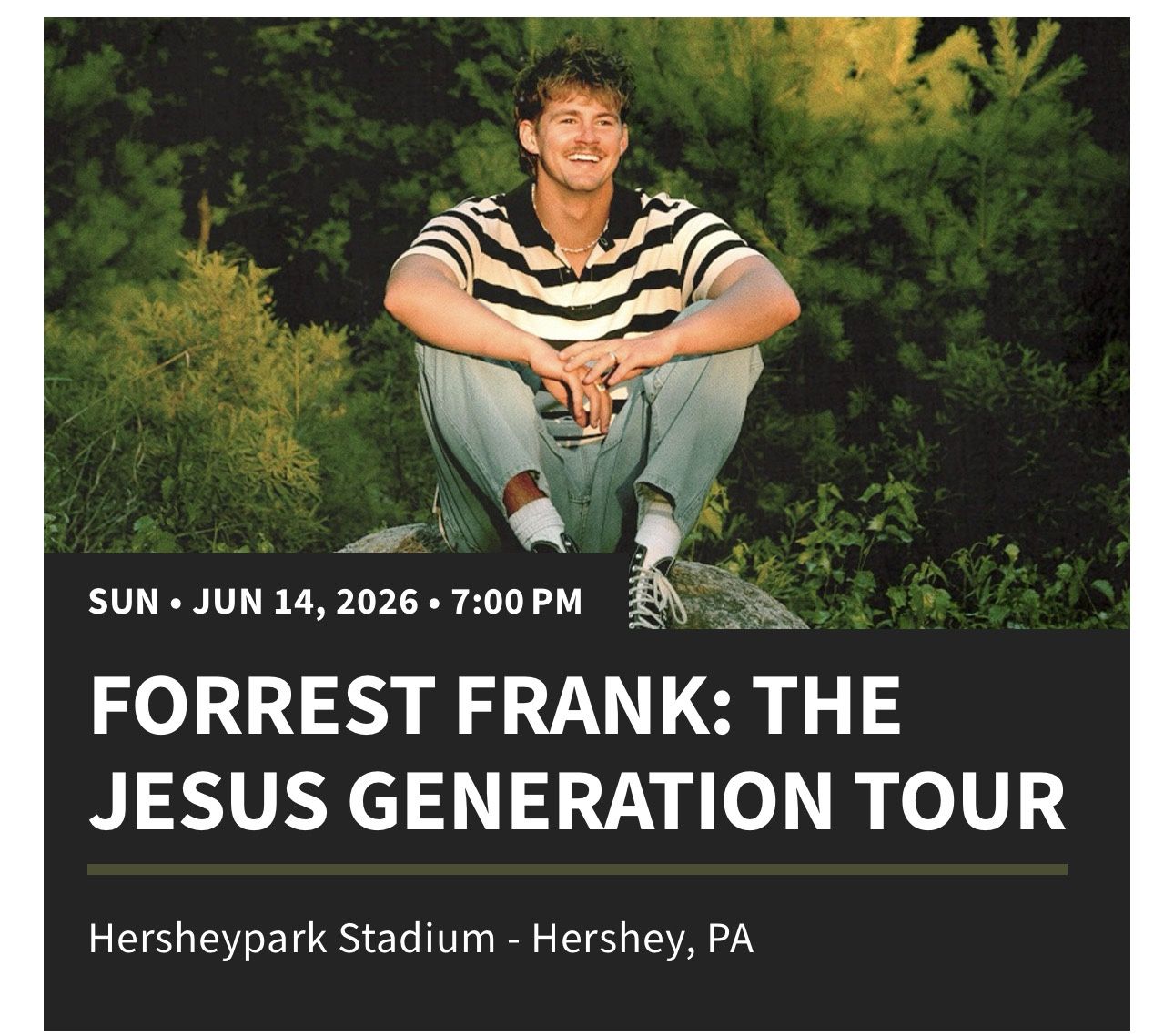 Forrest Frank Tickets Hershey June 14