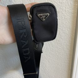 Authentic Prada Coin Pouch With Strap