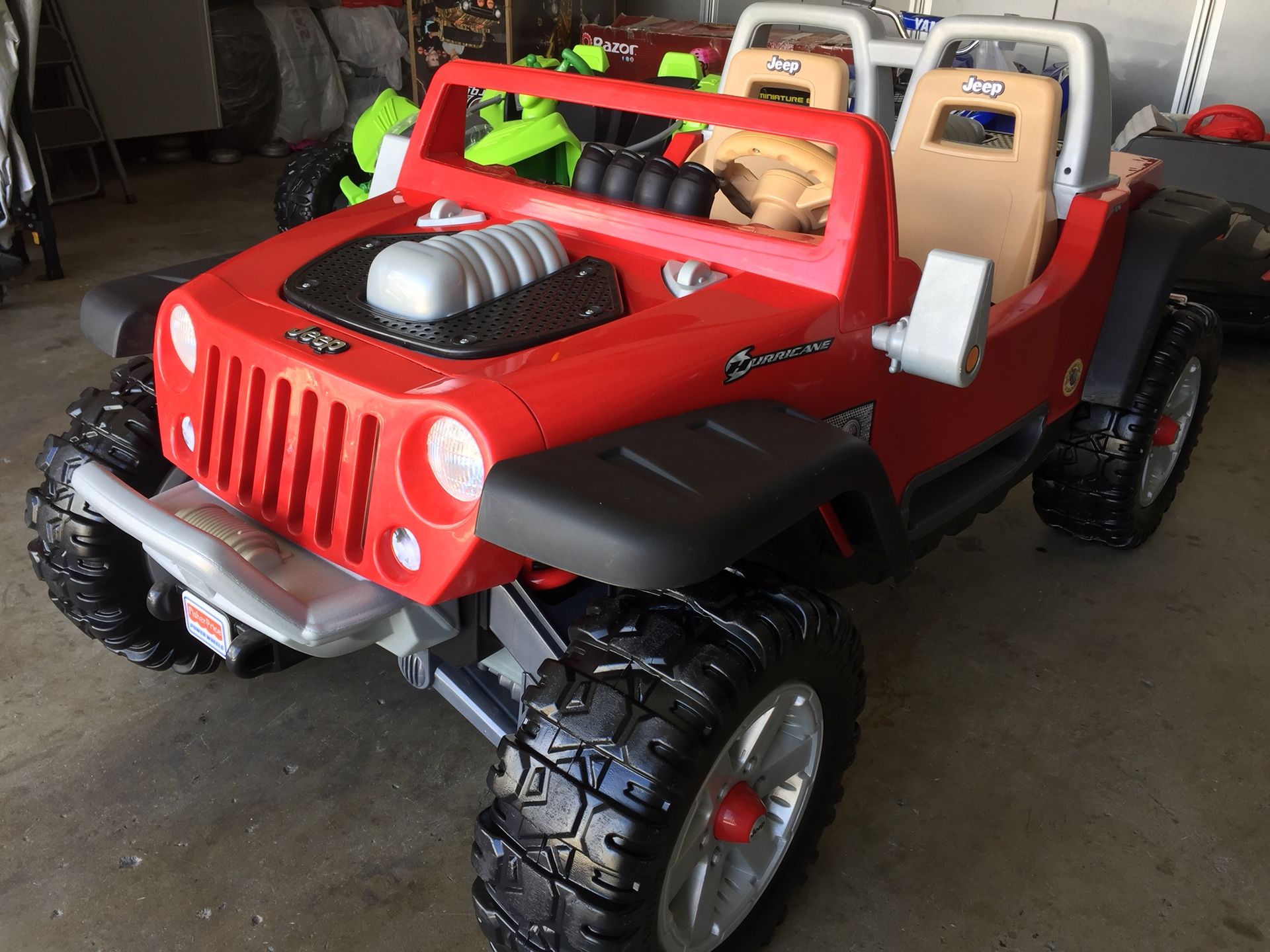 Jeep Hurricane Power Wheels Red