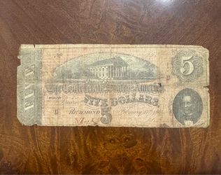 Vintage US note from the 1800s