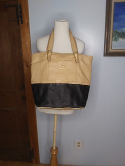 Emma Fox Jutland Leather Tote Color block