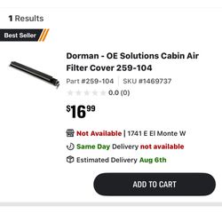 99-02 Chevy/gmc Cabin Air Filter Cover