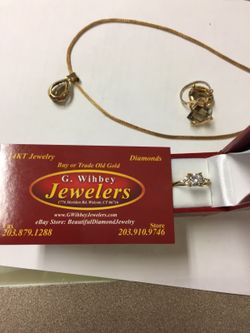 10 Kt gold & c z ring. Real gold not plated