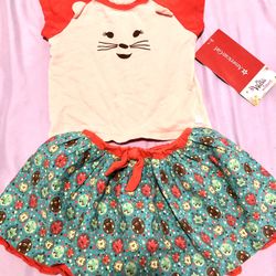 American Girls WillieWisher Willa Dress up Top & Skirt Size 5T