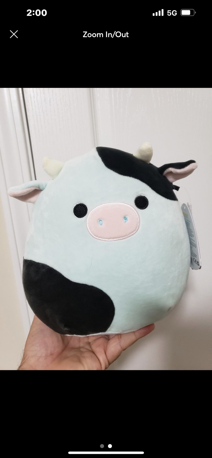 Cillian 8 Inch Cow Plushie