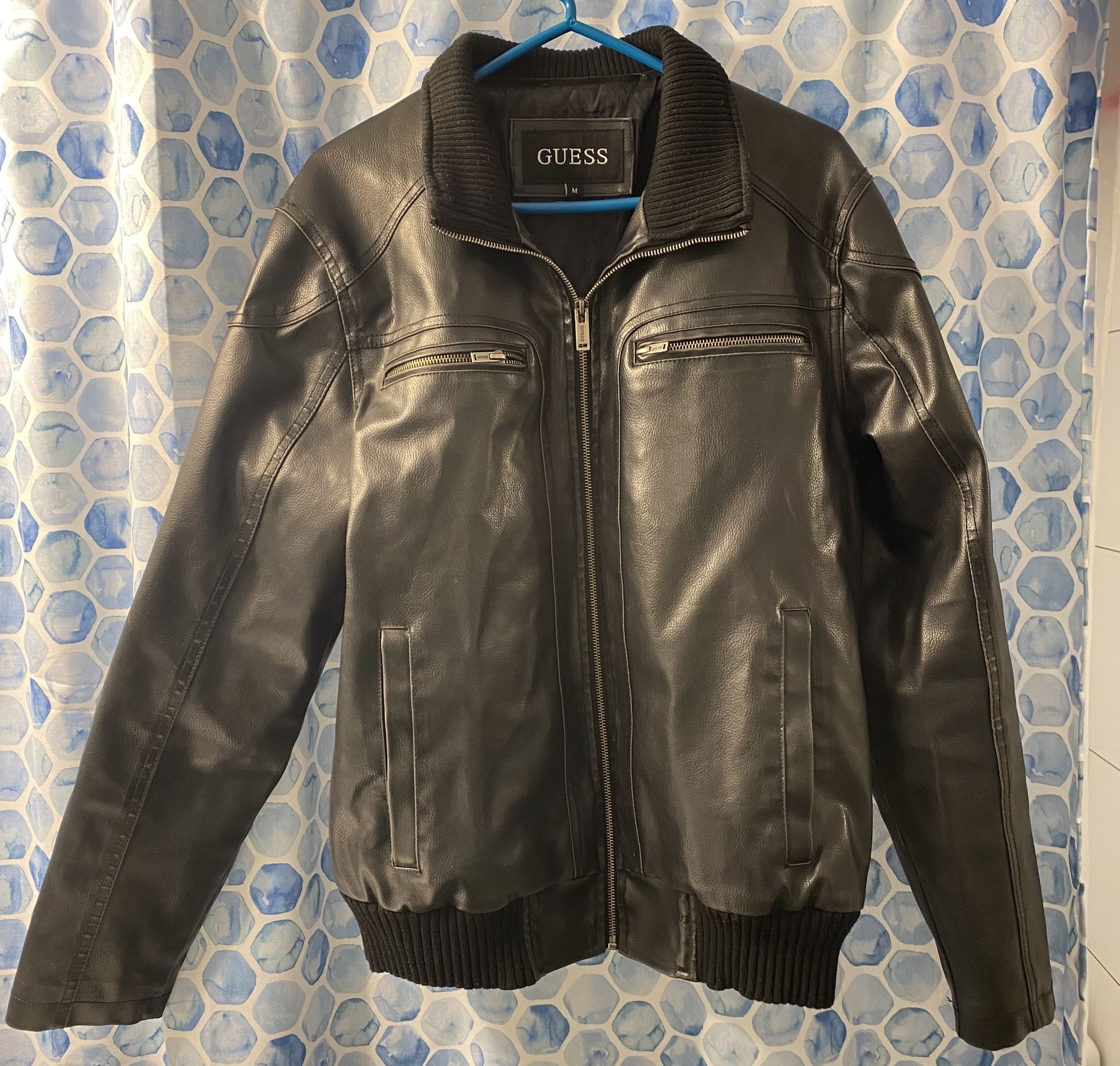 Men’s Leather Guess Jacket