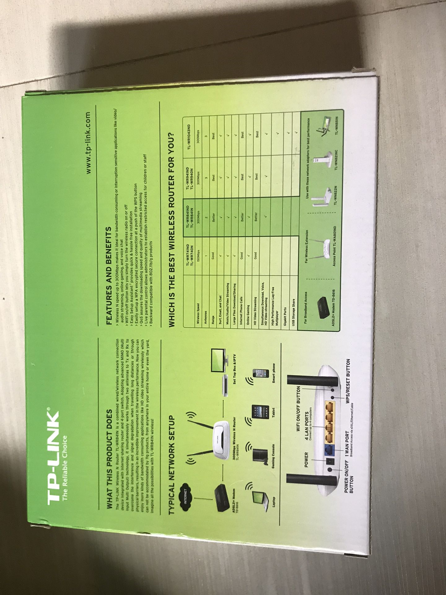 TP-Link TL-WR841N Router and Motorola SB5101 Cable Modem