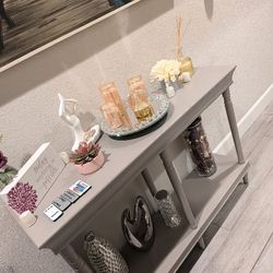 Grey Hallway Side Table