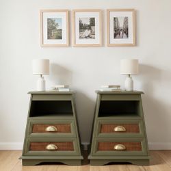 Vintage Green Nightstands