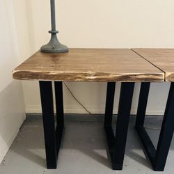 Wood & Metal End Tables