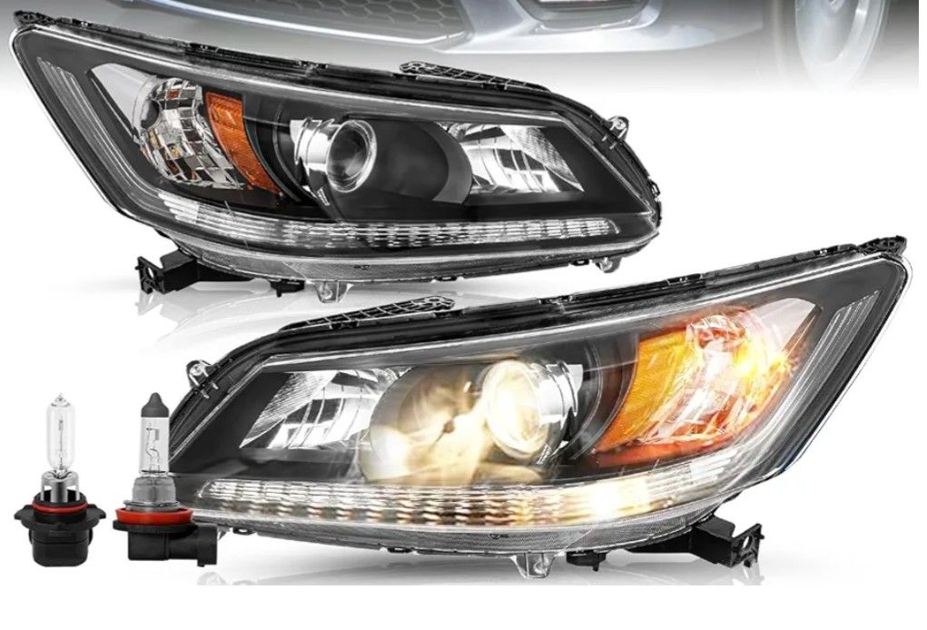 2013-2015 Honda Accord Headlights OEM Style No Bulbs Included
