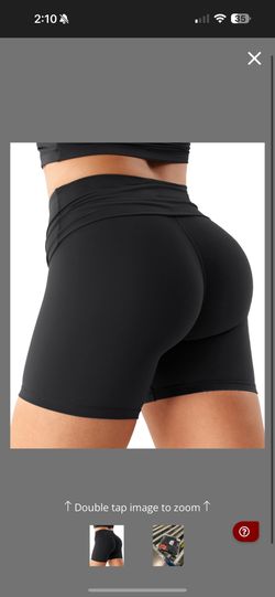 YEOREO SHORT PARA ENTRENAR DE ALGODÓN CON CINTURA ARRUCHADA TALLA M