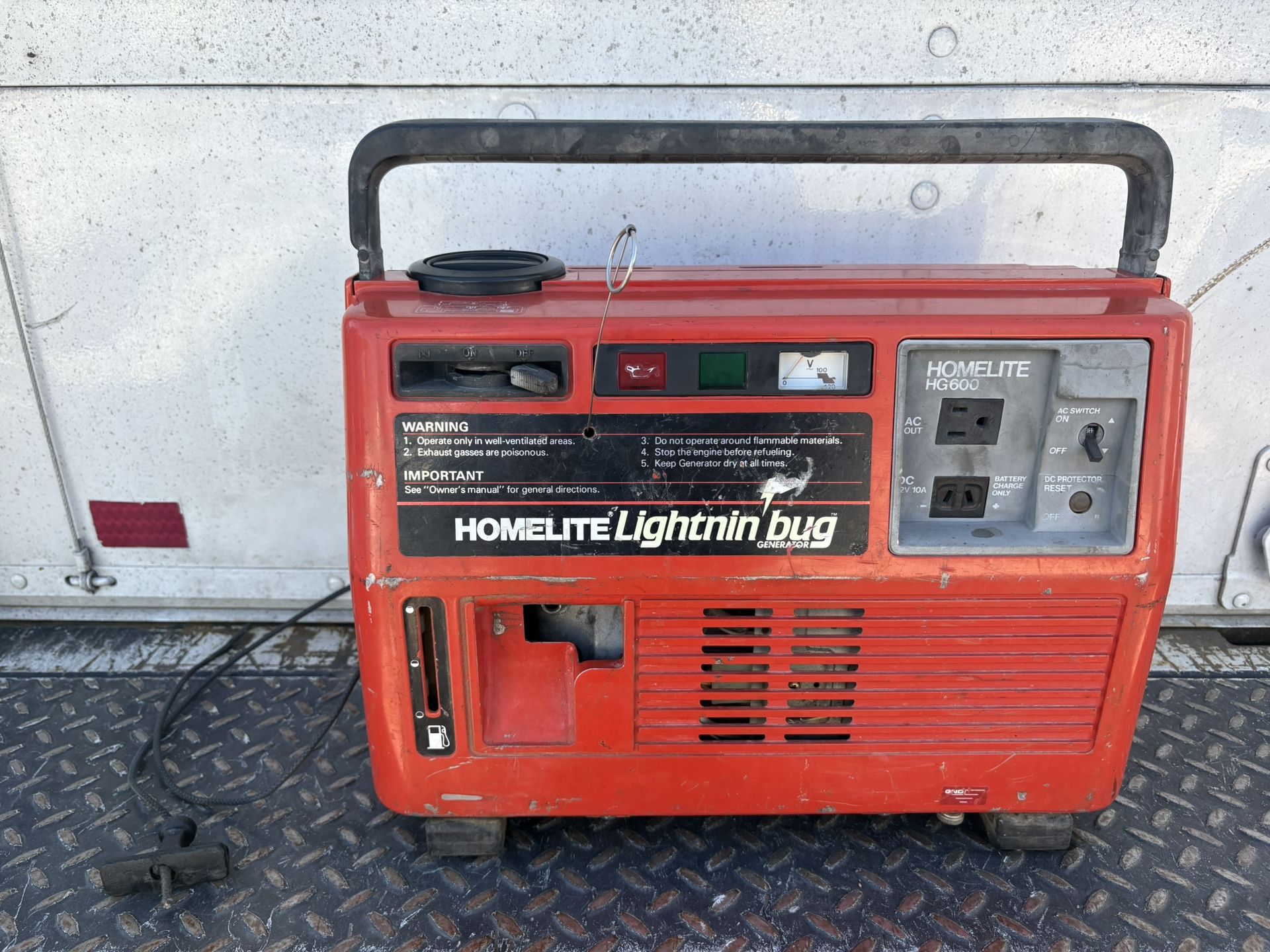Vintage Homelite Hg600 Lightnin Bug Yamaha EF600 generator needs work