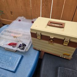 Large Plano tackle box w/gear
