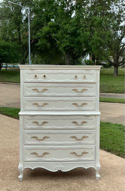 Stunning Romantic Style French All in White Dresser Refinished