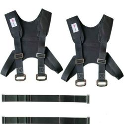 NEW! Nylon Furniture Moving Straps w/ Sponge Vest, Shoulder Lifting Straps 2 Person set, 800 lb load