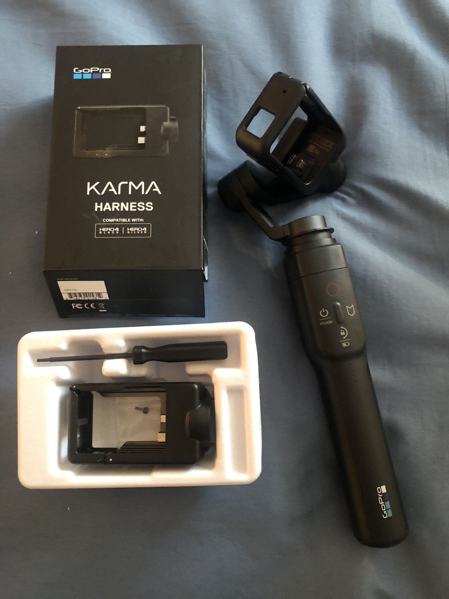 Karma Grip For GoPro Hero 5 & 4 Silver Harness