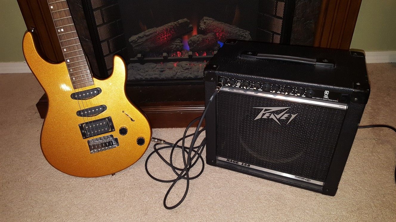 AWESOME JB Player Sledgehammer Electric Guitar and Peavey Amp!