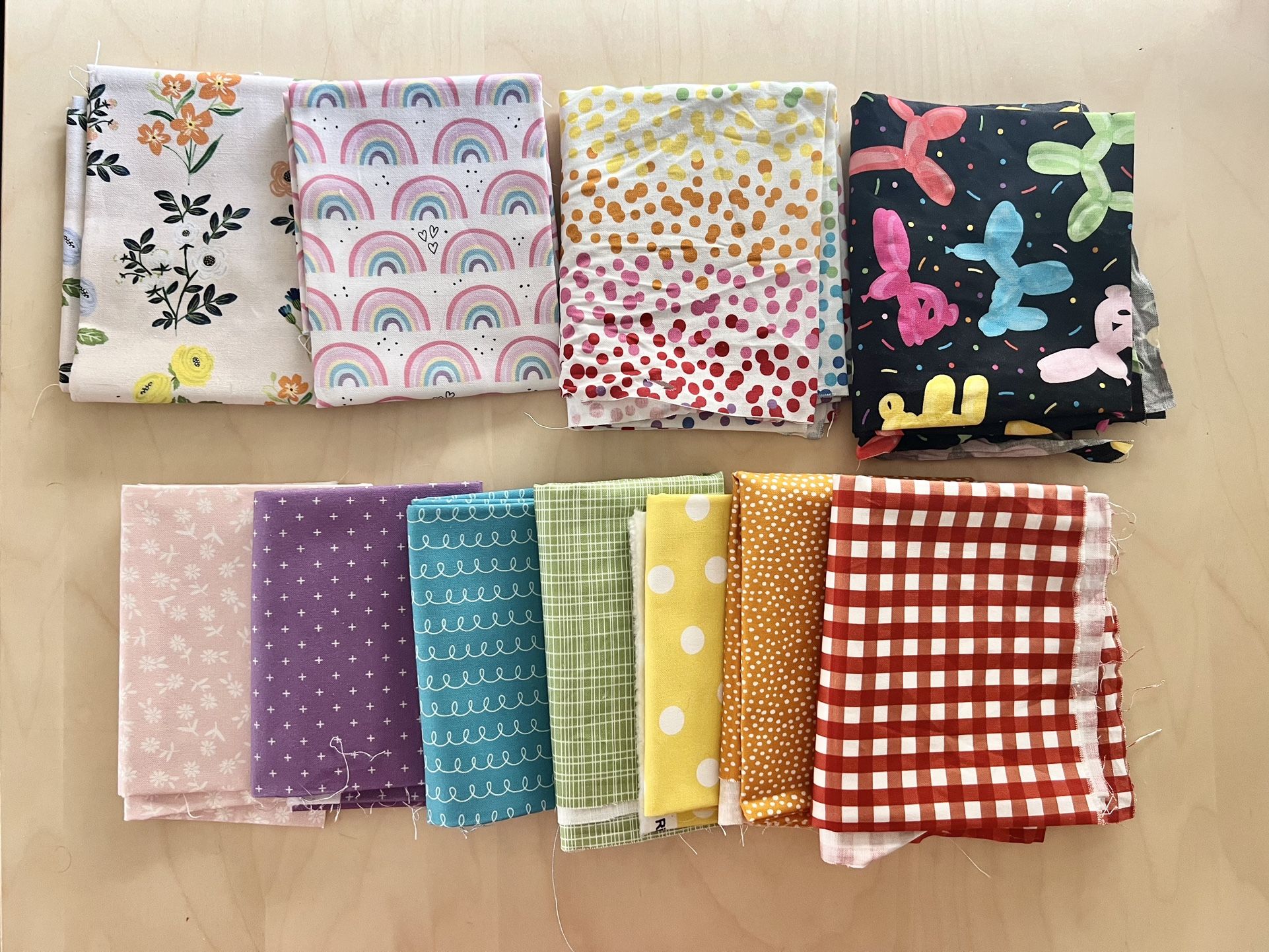 11 Fabric Fat Quarters