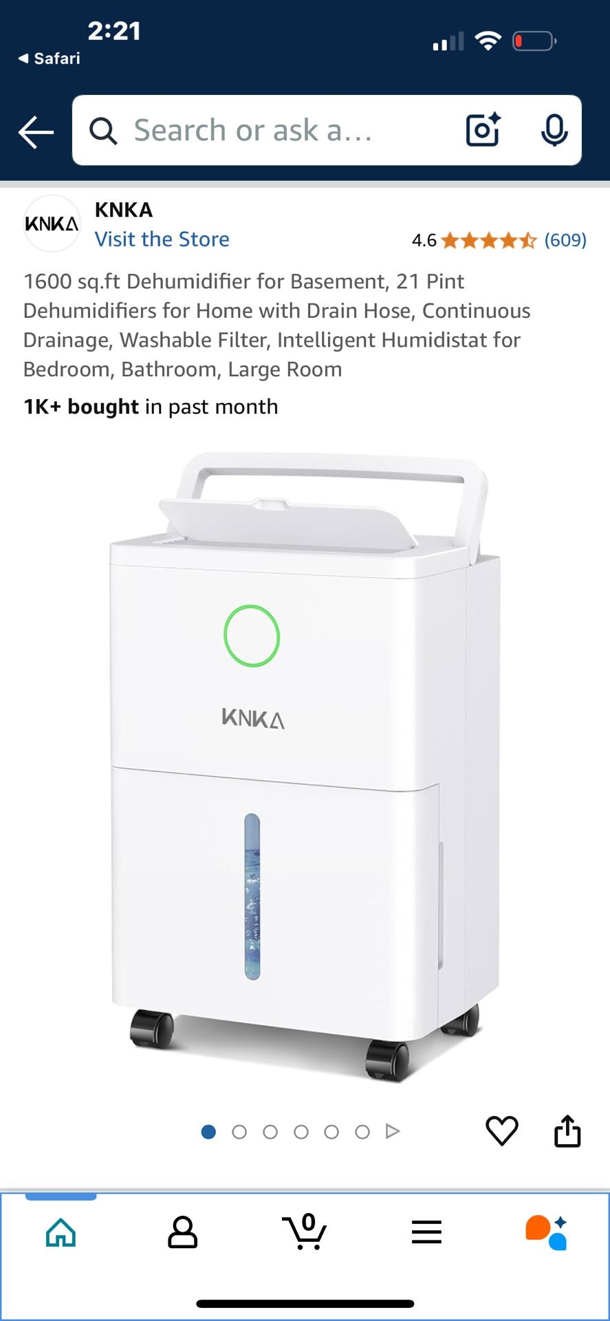 1600 sq.ft Dehumidifier for Basement, 21 Pint Dehumidifiers for Home with Drain Hose, Continuous Drainage, Washable Filter, Intelligent Humidistat for