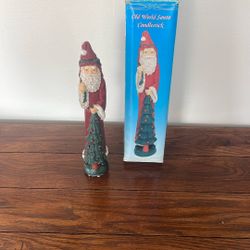 Old World Santa Candlestick 