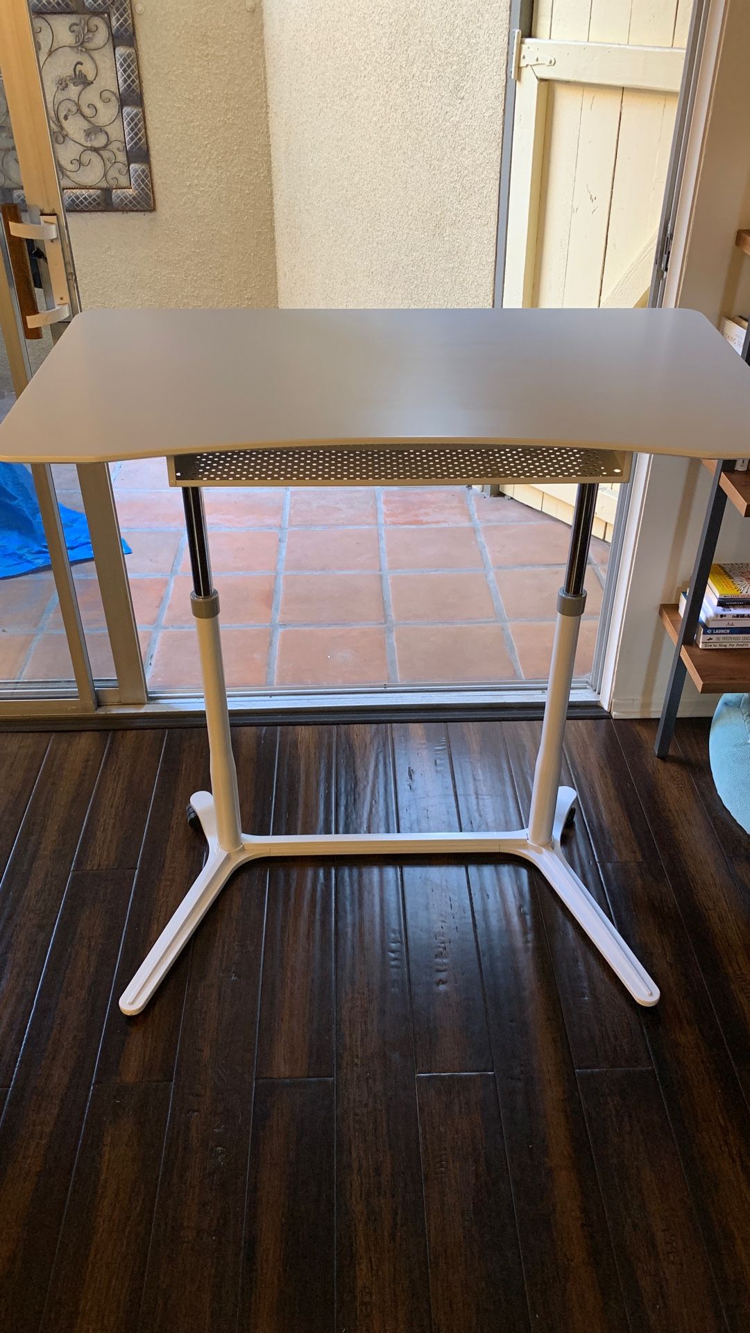 NEW The Container Store large white standing desk