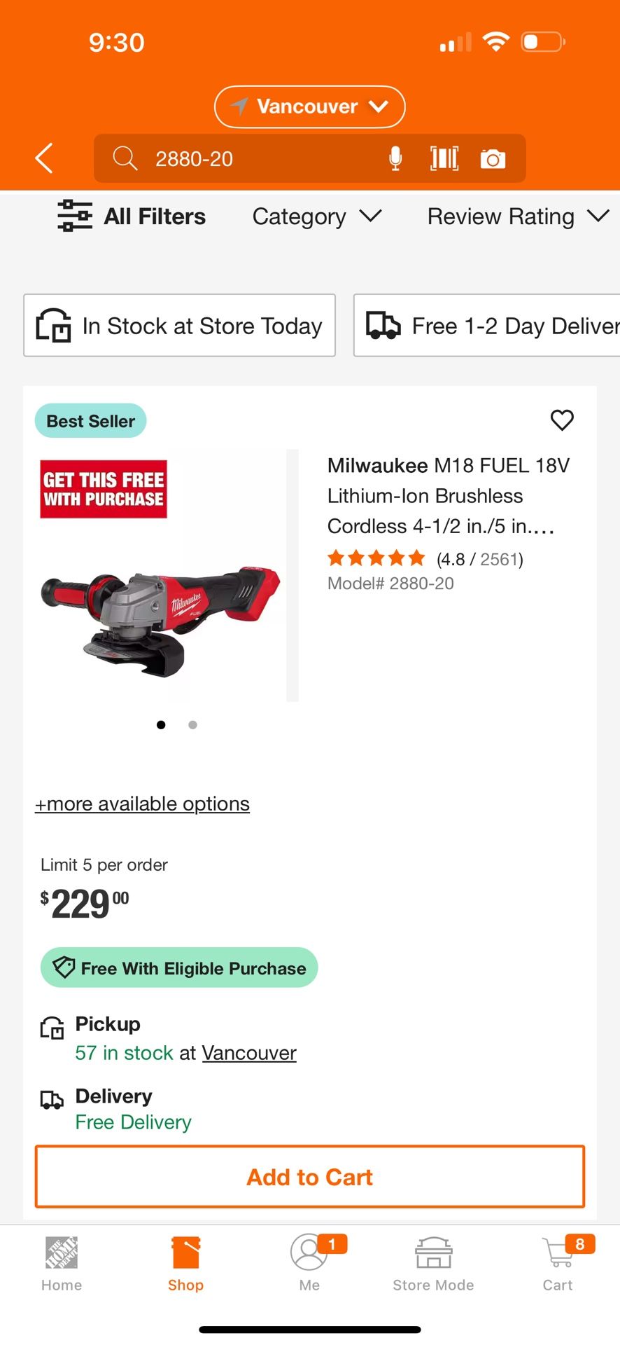 Milwaukee M18 FUEL 18V Lithium-Ion Brushless Cordless 4-1/2 in./5 in. Grinder w/Paddle Switch (Tool-Only)