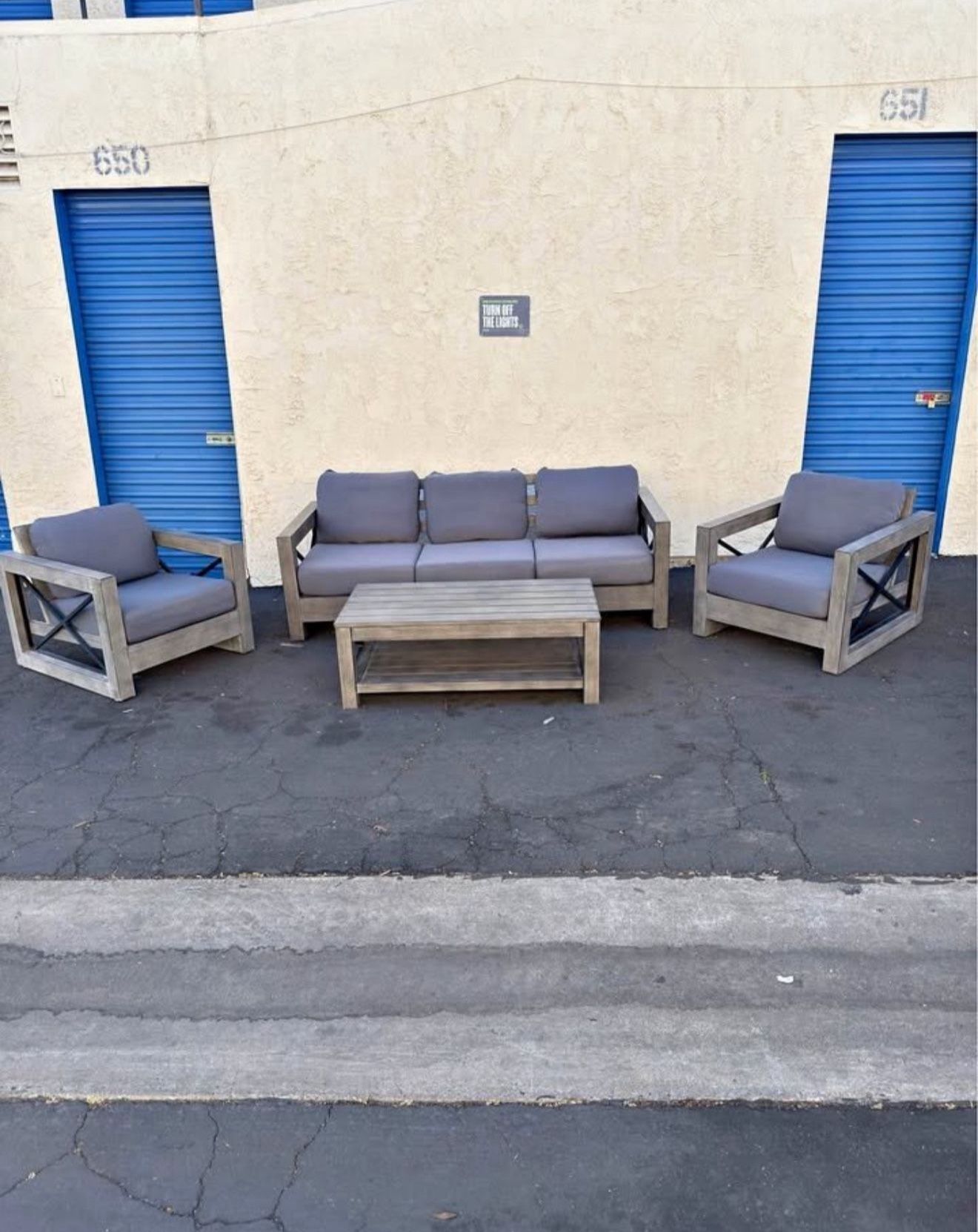 OVE Austin 4-Piece Patio Set | NEW Cushion Covers!