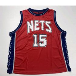 Red With Navy New Jersey Nets Old Jersey For HOFer Vince Carter!!!