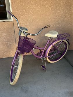Huffy Perfect Fit Purple Cruiser Bike