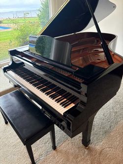 Yamaha C6 1995, High-Gloss Ebony, Player With Bench