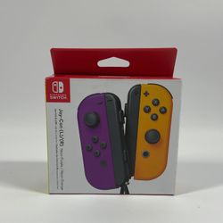 New Nintendo Switch Joy-Cons Pair Controller Neon Purple/Neon Orange
