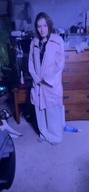 Pink Trench Coat Made By And God Created Woman (French Designer)