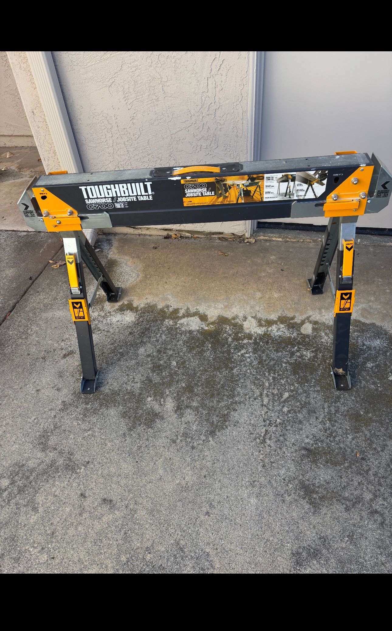 Toughbuilt Heavy Duty Adjustable Saw Horse Set C700