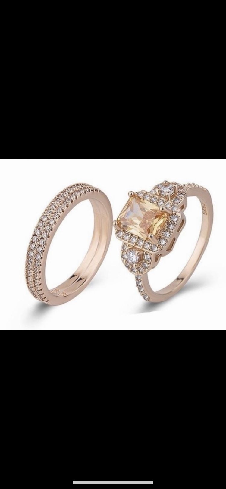Brand New Stunning Emerald Cut Brilliant Morganite Surrounded By Brilliant White sapphire9 Set In 925 Sterling Silver Exquisite BridalSet