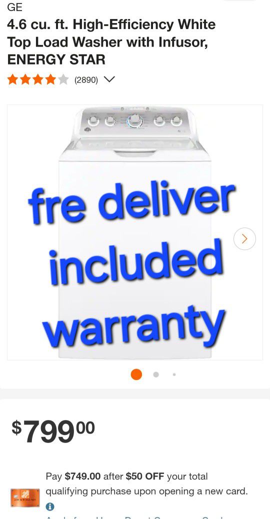 30 Days Warranty (Ge Washer Brand New) I Can Help You With Free Delivery Within 10 Miles Distance 